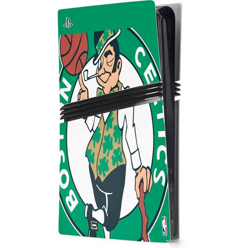 NBA Boston Celtics Large Logo PS5 Pro Console Skin