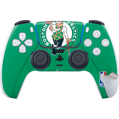 NBA Boston Celtics Large Logo PS5 Pro Disk Bundle Skin