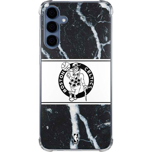 NBA Boston Celtics Marble Galaxy A35 5G Clear Case