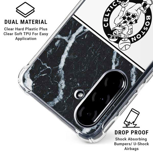 NBA Boston Celtics Marble Galaxy A36 5G Clear Case