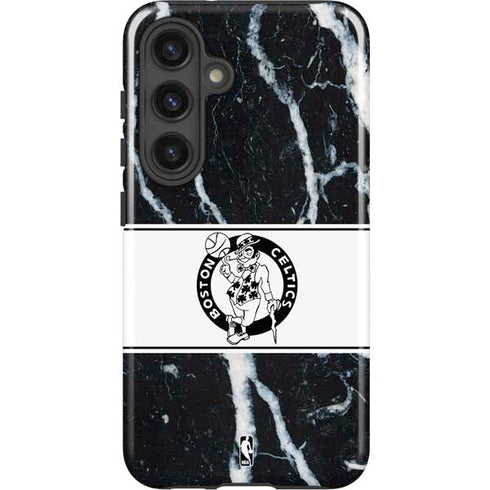 NBA Boston Celtics Marble Galaxy S25 Impact Case
