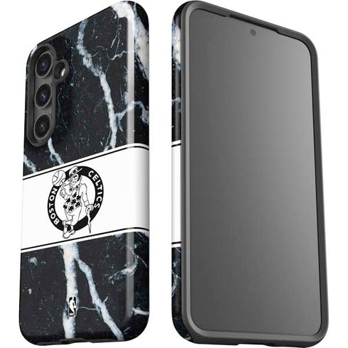 NBA Boston Celtics Marble Galaxy S25 Impact Case