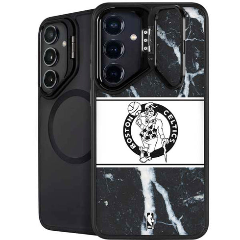 NBA Boston Celtics Marble Galaxy S25 Kickstand Case