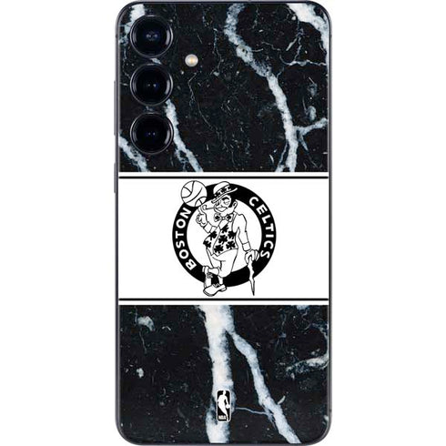 NBA Boston Celtics Marble Galaxy S25 Plus Skin