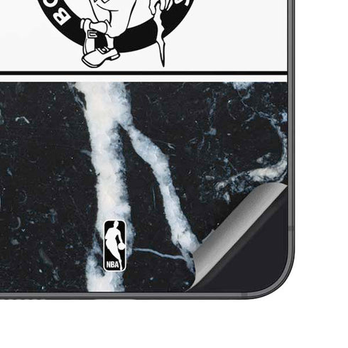 NBA Boston Celtics Marble Galaxy S25 Plus Skin
