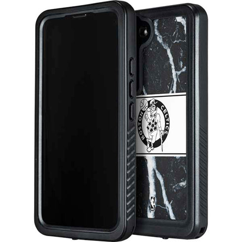 NBA Boston Celtics Marble Galaxy S24 Plus Waterproof Case