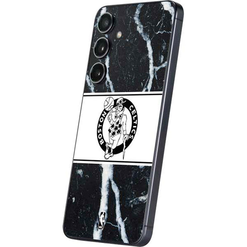 NBA Boston Celtics Marble Galaxy S25 Skin