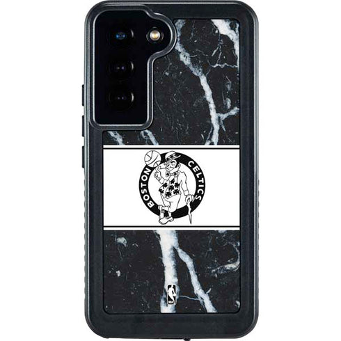 NBA Boston Celtics Marble Galaxy S24 Waterproof Case
