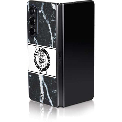 NBA Boston Celtics Marble Galaxy Z Fold5 5G Skin