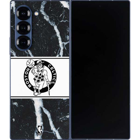 NBA Boston Celtics Marble Galaxy Z Fold6 Skin