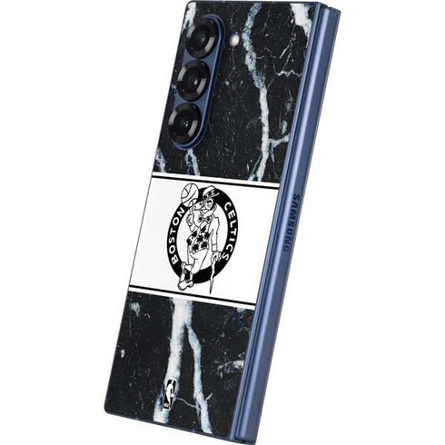 NBA Boston Celtics Marble Galaxy Z Fold6 Skin