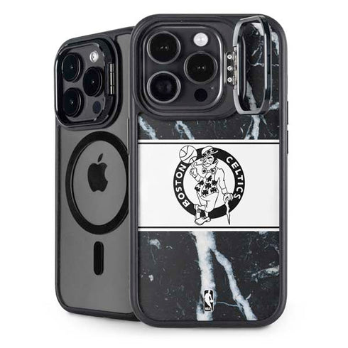 NBA Boston Celtics Marble iPhone 15 Pro Kickstand Case