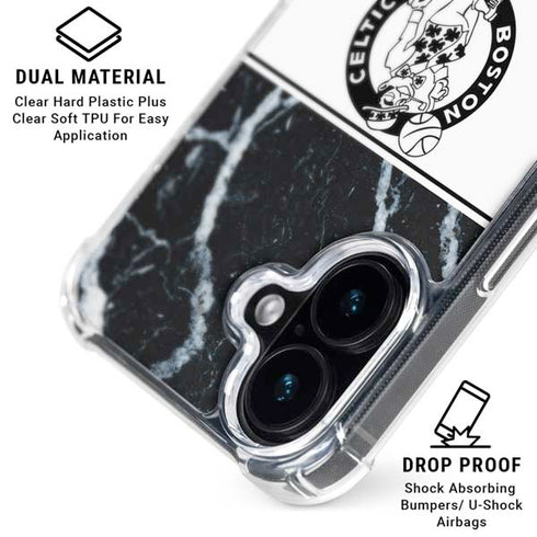 NBA Boston Celtics Marble iPhone 16 Plus MagSafe Case