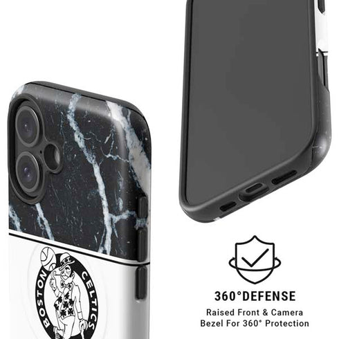 NBA Boston Celtics Marble iPhone 16 Plus Magsafe Impact Case