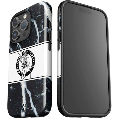 NBA Boston Celtics Marble iPhone 16 Pro Impact Case