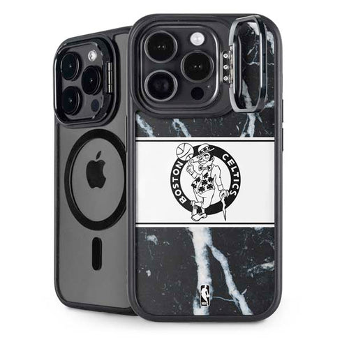 NBA Boston Celtics Marble iPhone 16 Pro Kickstand Case
