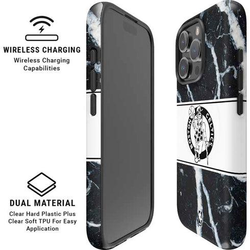 NBA Boston Celtics Marble iPhone 16 Pro Magsafe Impact Case