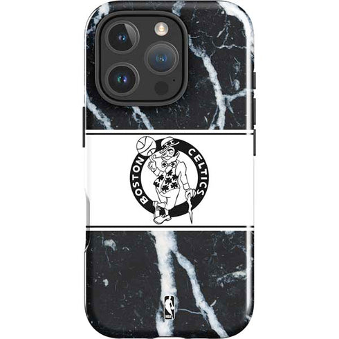 NBA Boston Celtics Marble iPhone 16 Pro Max Impact Case