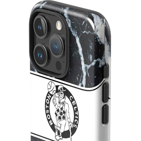 NBA Boston Celtics Marble iPhone 16 Pro Max Impact Case