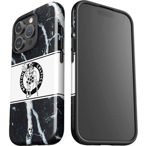 NBA Boston Celtics Marble iPhone 16 Pro Max Impact Case