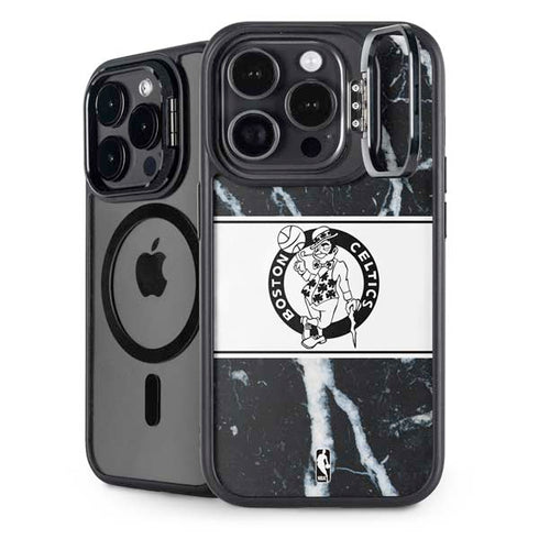 NBA Boston Celtics Marble iPhone 16 Pro Max Kickstand Case