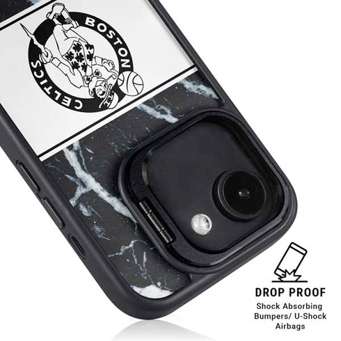 NBA Boston Celtics Marble iPhone 16e Kickstand Case