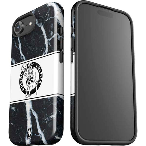 NBA Boston Celtics Marble iPhone 16e Impact Case