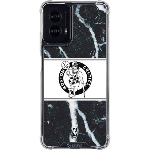NBA Boston Celtics Marble Moto G Power 5G (2024) Clear Case
