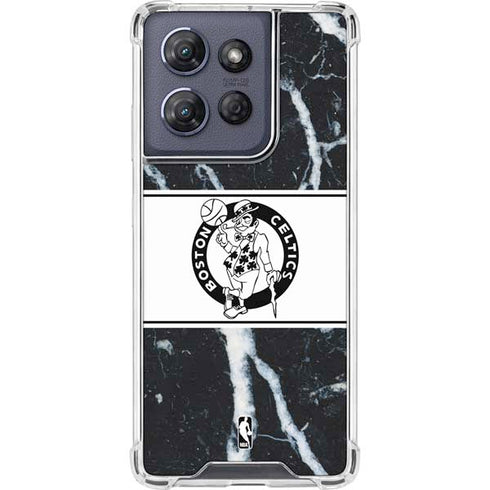 NBA Boston Celtics Marble Moto G Power 5G (2025) Clear Case