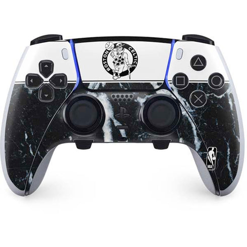 NBA Boston Celtics Marble PS5 DualSense Edge Pro Controller Skin