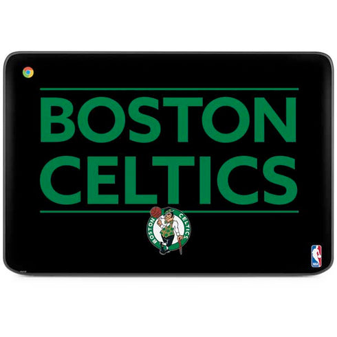 NBA Boston Celtics Standard - Black HP Chromebook Skin