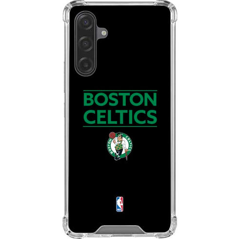 NBA Boston Celtics Standard - Black Galaxy A17 Clear Case