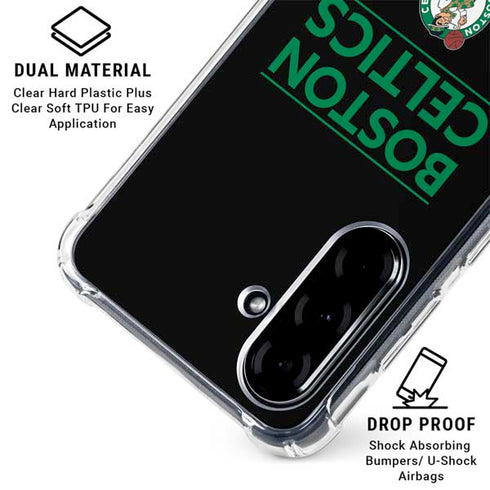 NBA Boston Celtics Standard - Black Galaxy A36 5G Clear Case