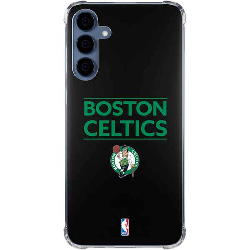 NBA Boston Celtics Standard - Black Galaxy A55 5G Clear Case