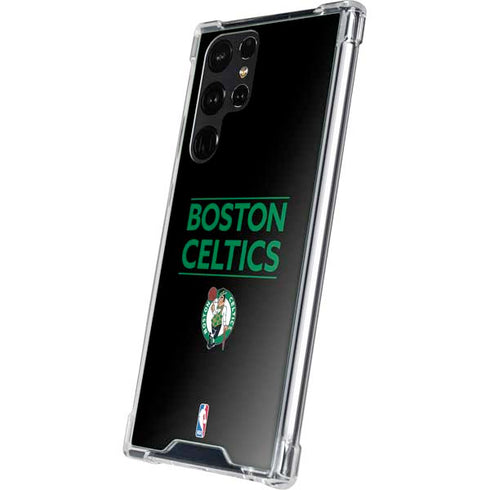 NBA Boston Celtics Standard - Black Galaxy S23 Ultra Clear Case