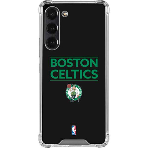 NBA Boston Celtics Standard - Black Galaxy S24 FE Clear Case