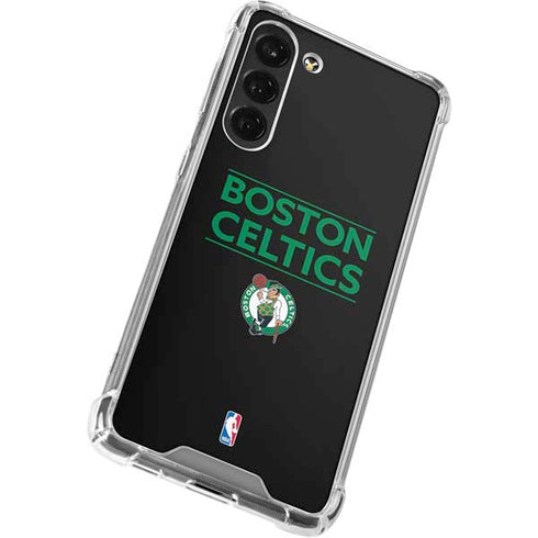 NBA Boston Celtics Standard - Black Galaxy S24 FE Clear Case