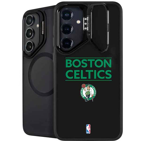 NBA Boston Celtics Standard - Black Galaxy S24 Plus Kickstand Case
