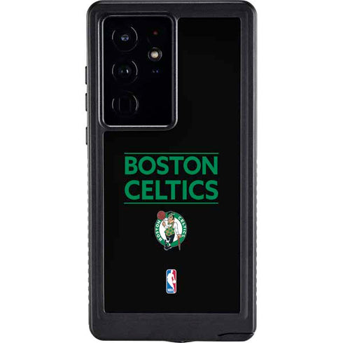 NBA Boston Celtics Standard - Black Galaxy S24 Ultra Waterproof Case