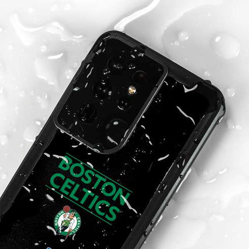 NBA Boston Celtics Standard - Black Galaxy S24 Ultra Waterproof Case