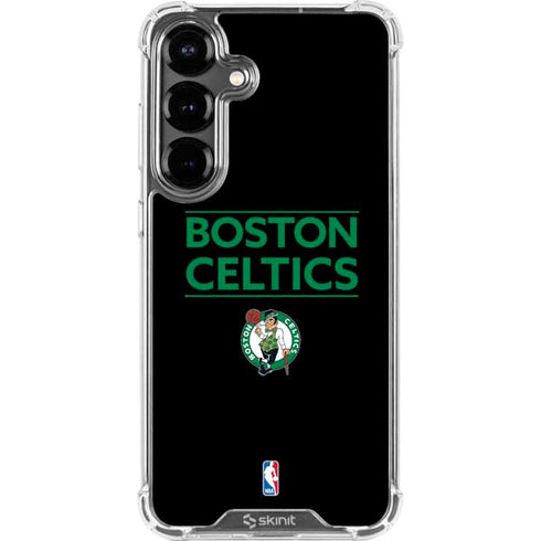 NBA Boston Celtics Standard - Black Galaxy S26 Clear Case