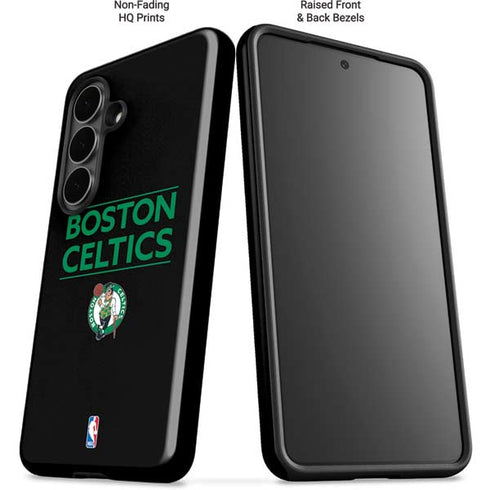 NBA Boston Celtics Standard - Black Galaxy S26 Impact Case