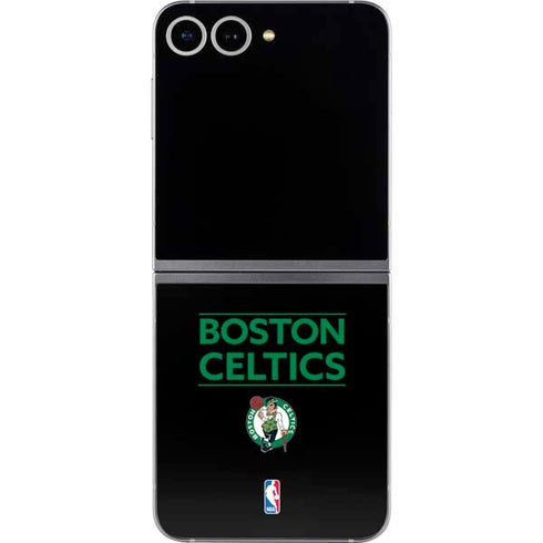NBA Boston Celtics Standard - Black Galaxy Z Flip6 Skin