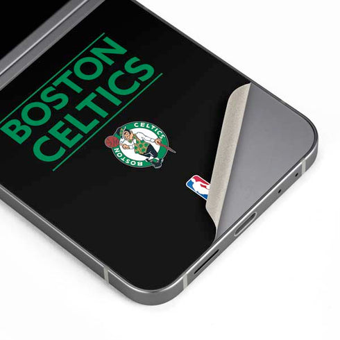 NBA Boston Celtics Standard - Black Galaxy Z Flip6 Skin