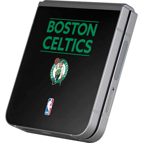 NBA Boston Celtics Standard - Black Galaxy Z Flip6 Skin
