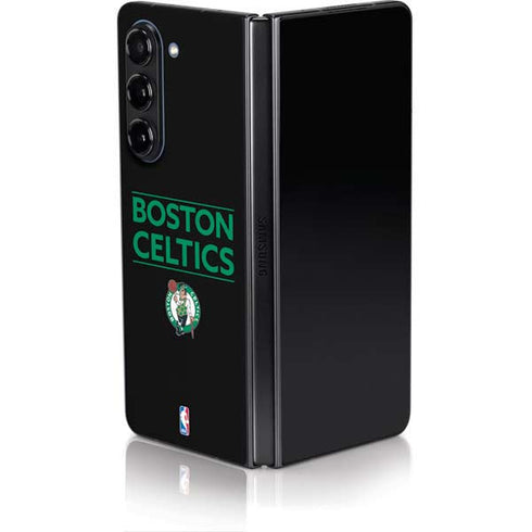 NBA Boston Celtics Standard - Black Galaxy Z Fold5 5G Skin
