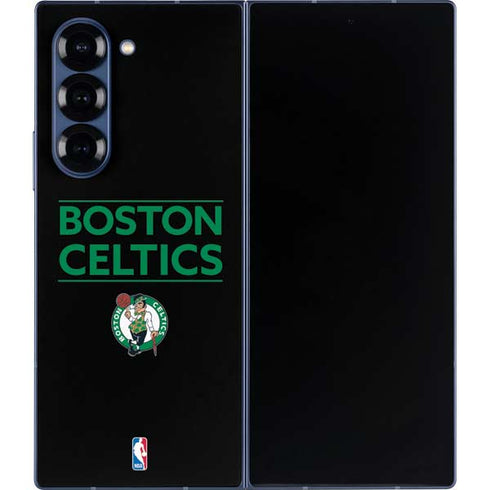 NBA Boston Celtics Standard - Black Galaxy Z Fold6 Skin