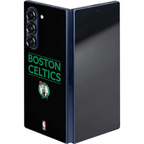 NBA Boston Celtics Standard - Black Galaxy Z Fold6 Skin