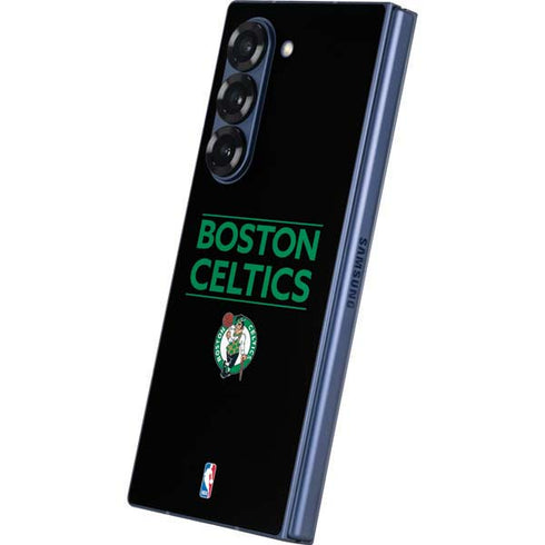 NBA Boston Celtics Standard - Black Galaxy Z Fold6 Skin