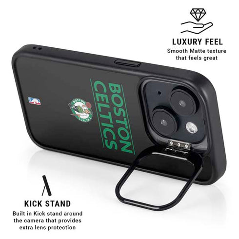 NBA Boston Celtics Standard - Black iPhone 14 Plus Kickstand Case